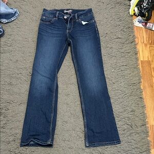 Wrangler Dark Blue Boot Cut Jeans